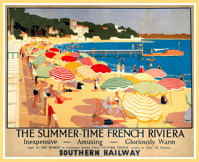 The 20s: the Riviera, was a favourite destination for summer holidaymakers